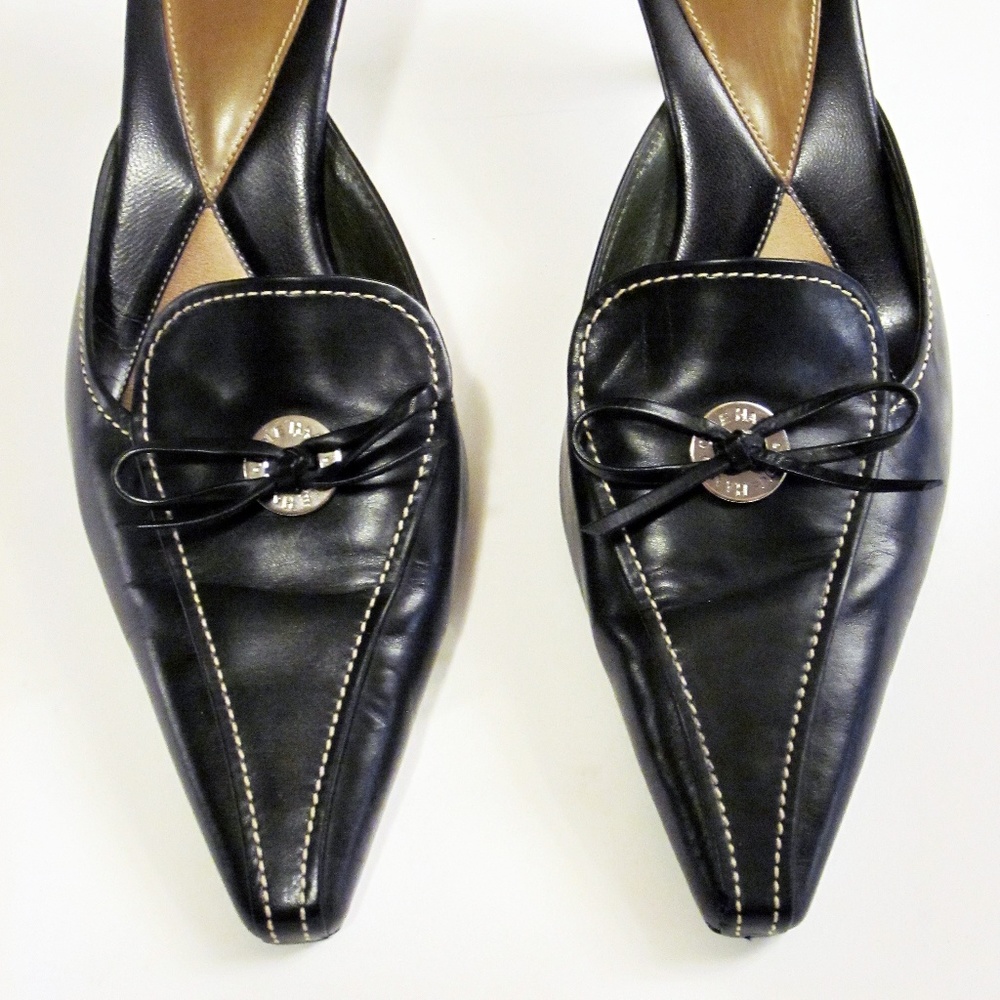 Cole Haan Black leather 3" heel size 7 shoe